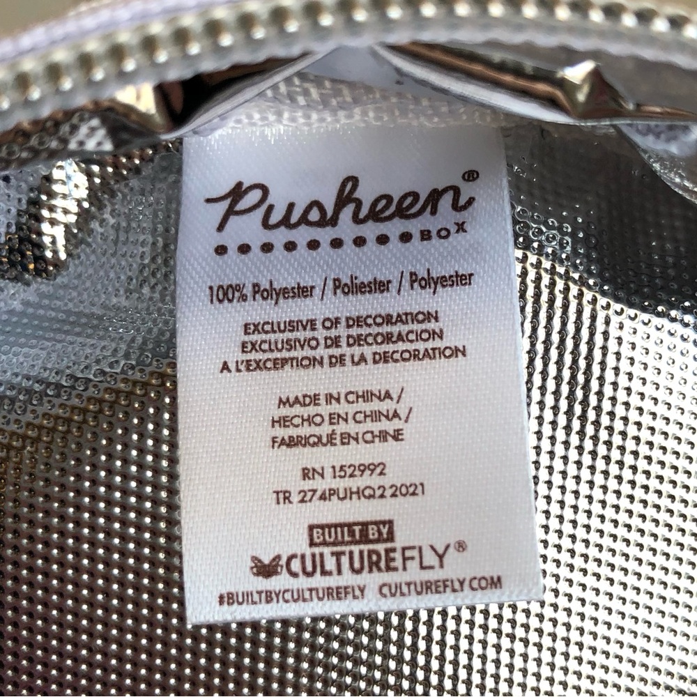 NWT Pusheen Cat Pink / White Stripe Ice Cream Fan Club Round Cooler Bag - Picture 6 of 8